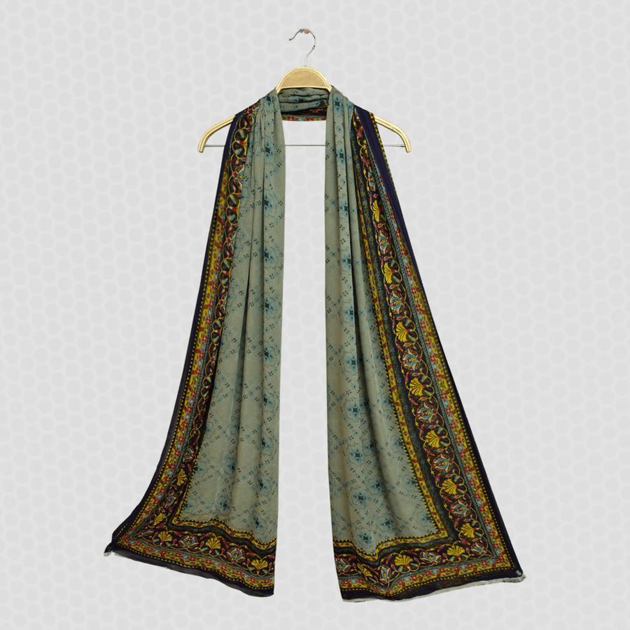 Tasneem Fabrics Women's Printed Crinkle Dupatta - MDPR0003507