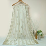Tasneem Fabrics Women's Pure Chiffon Jacquard Dupatta - FBEM0000890