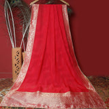 Tasneem Fabrics Women's Pure Organza Jacquard Dupatta - FBDY0002654
