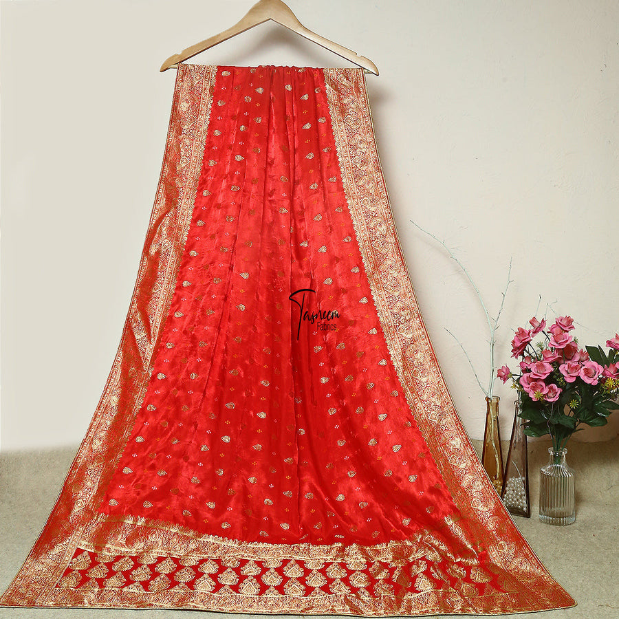 Tasneem Fabrics Women's Pure Gaji Silk Jacquard Dupatta - FBDY0002720