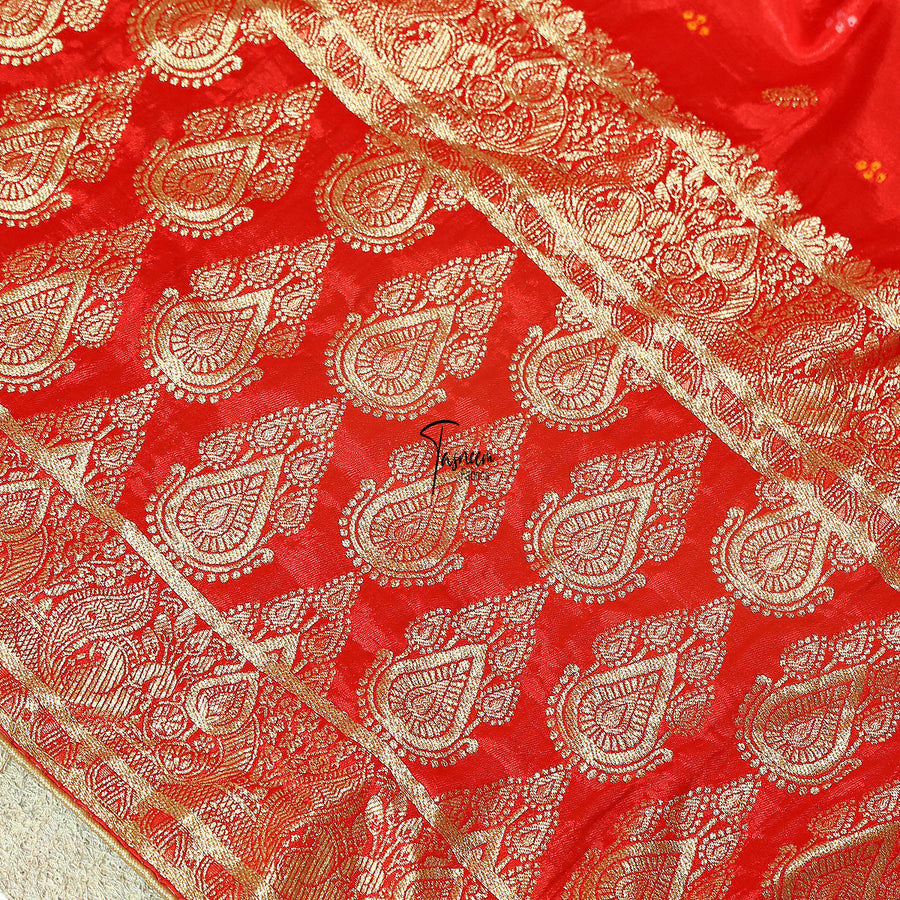 Tasneem Fabrics Women's Pure Gaji Silk Jacquard Dupatta - FBDY0002720