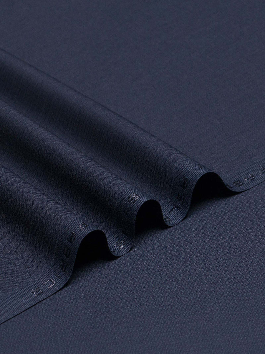 Aslan by Istor Men's Unstitched Blended Fabric for summer - navy