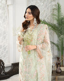 HemStitch Luxury Festive Unstitched Embroidered Organza 3Pc Suit - Ayla