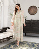 HemStitch Luxury Festive Unstitched Embroidered Organza 3Pc Suit - Ayla