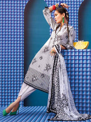 Gul Ahmed Essential Printed Lawn 3Pc Suit B-22008 - FaisalFabrics.pk