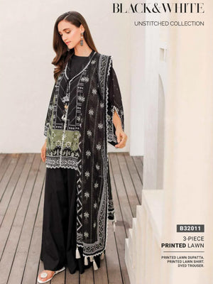 GulAhmed Summer Essential Lawn Unstitched Printed 3Pc Suit B-32011