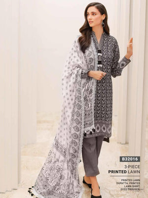 GulAhmed Summer Essential Lawn Unstitched Printed 3Pc Suit B-32016