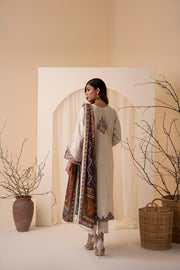 Nuriyaa Winter Pret Embroidered Khaddar 3 Piece Suit - Hans