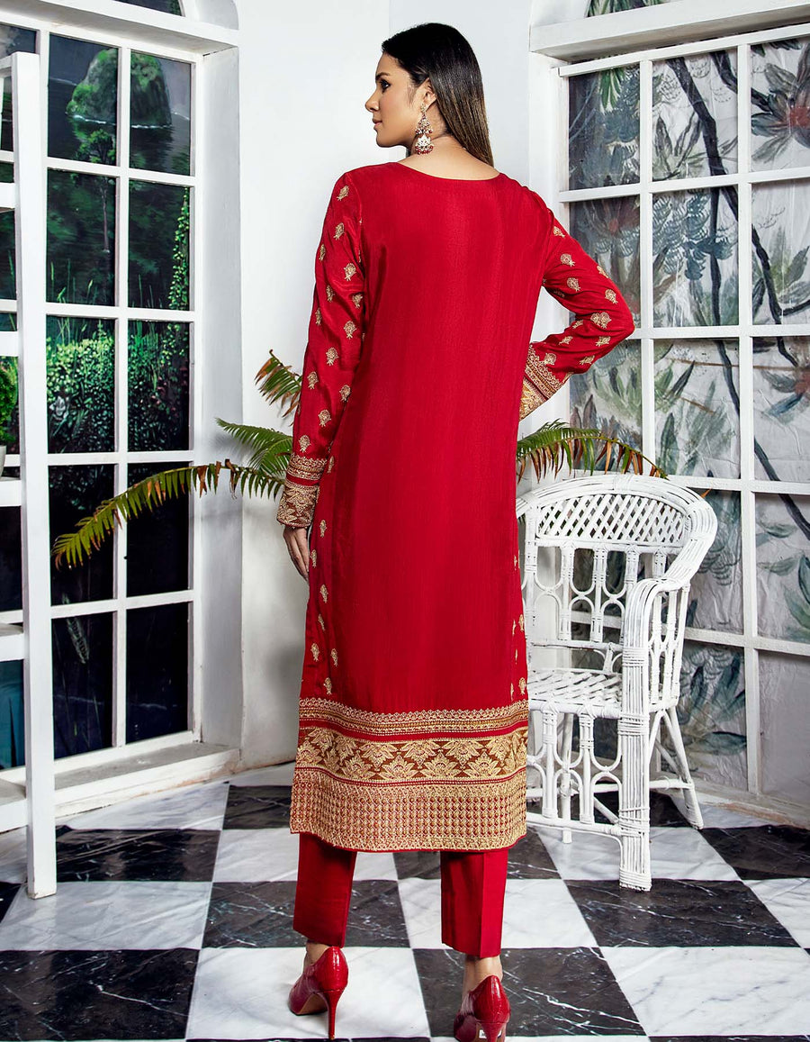 SIFA Luxury Formals Pret - BARN RED