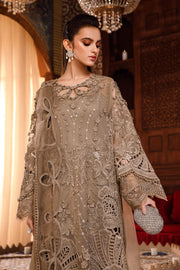 Maria.B Mbroidered Fabrics Unstitched Wedding Formal Suit BD-2501