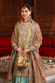 Maria.B Mbroidered Fabrics Unstitched Wedding Formal Suit BD-2503