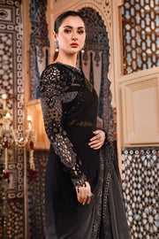 Maria.B Mbroidered Fabrics Unstitched Wedding Formal Saree BD-2504