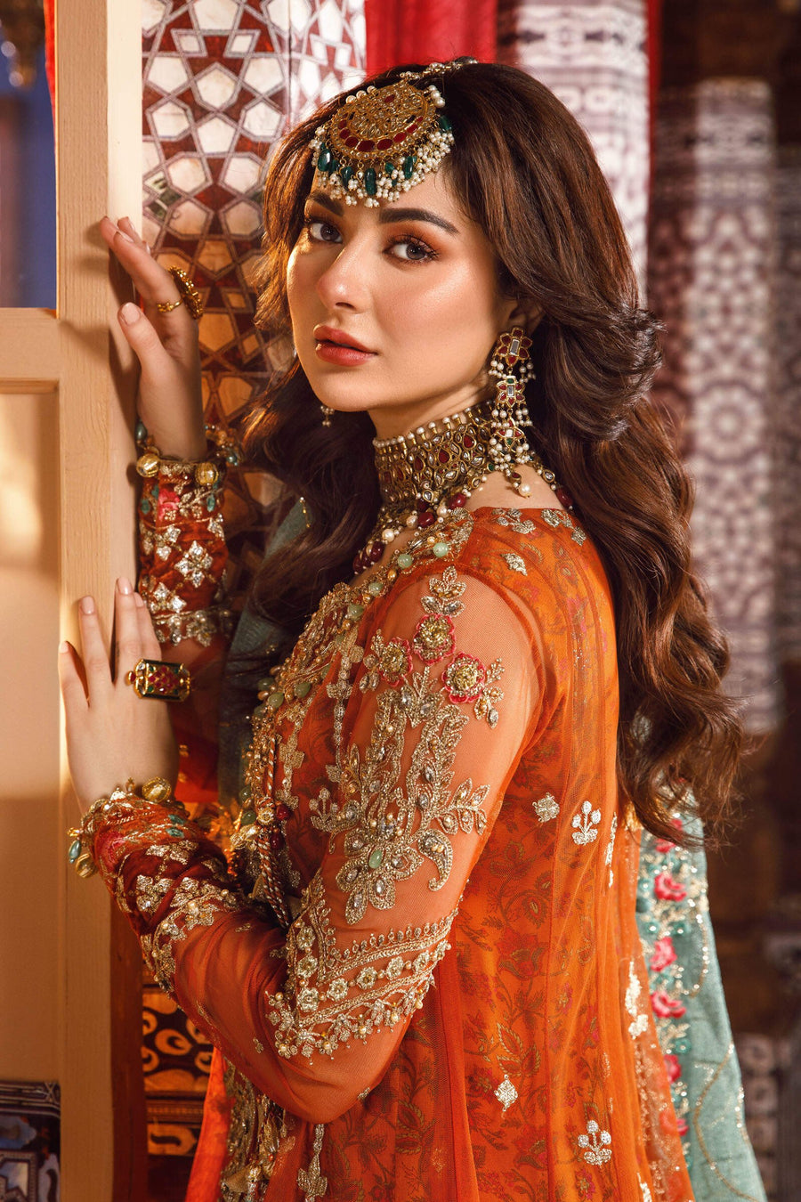 Maria.B Mbroidered Fabrics Unstitched Wedding Formal Suit BD-2506