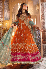 Maria.B Mbroidered Fabrics Unstitched Wedding Formal Suit BD-2506