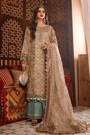 Maria.B Mbroidered Fabrics Unstitched Wedding Formal Suit BD-2507