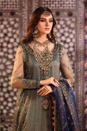 Maria.B Mbroidered Fabrics Unstitched Wedding Formal Suit BD-2508