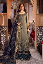 Maria.B Mbroidered Fabrics Unstitched Wedding Formal Suit BD-2508