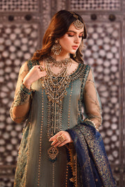 Maria.B Mbroidered Fabrics Unstitched Wedding Formal Suit BD-2508