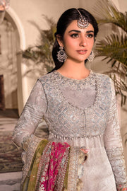 Maria B Heritage Unstitched Mbroidered Luxury Formal Suit BD-2601