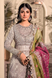 Maria B Heritage Unstitched Mbroidered Luxury Formal Suit BD-2601