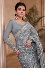 Maria B Heritage Unstitched Mbroidered Luxury Formal Suit BD-2602