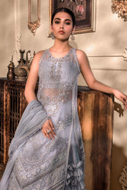 Maria B Heritage Unstitched Mbroidered Luxury Formal Suit BD-2603