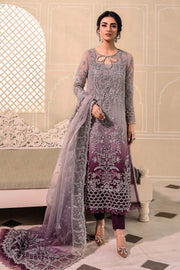 Maria B Heritage Unstitched Mbroidered Luxury Formal Suit BD-2605