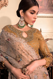 Maria B Heritage Unstitched Mbroidered Luxury Formal Suit BD-2606
