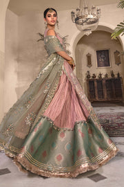 Maria B Heritage Unstitched Mbroidered Luxury Formal Suit BD-2607