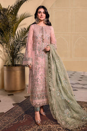 Maria B Heritage Unstitched Mbroidered Luxury Formal Suit BD-2607