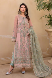 Maria B Heritage Unstitched Mbroidered Luxury Formal Suit BD-2607