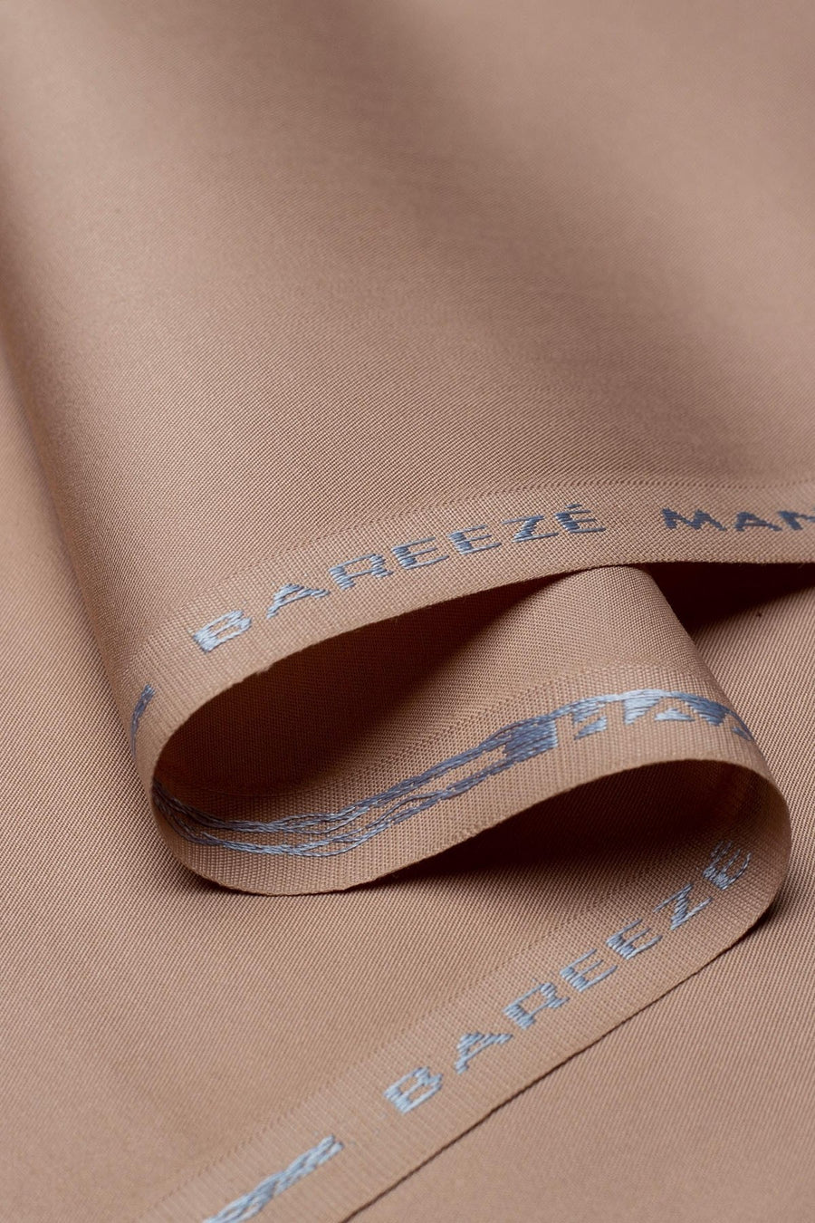 Bareeze Man Egyptian Cotton 2/1 Unstitched Fabric for Summer - Beige
