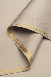 Bareeze Man Pima Cotton Unstitched Fabric for Summer - Beige