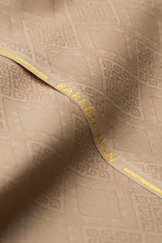Bareeze Man Jacquard Unstitched Fabric for Summer - Beige