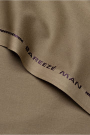 Bareeze Man Special Cotton Unstitched Fabric for Summer - Beige