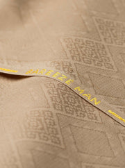 Bareeze Man Jacquard Unstitched Fabric for Summer - Beige