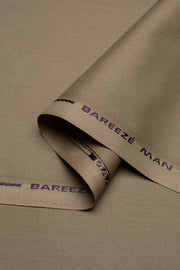 Bareeze Man Special Cotton Unstitched Fabric for Summer - Beige