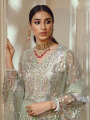 Emaan Adeel Belle Robe Luxury Formal Chiffon Unstitched 3Pc Suit BL-03 - FaisalFabrics.pk