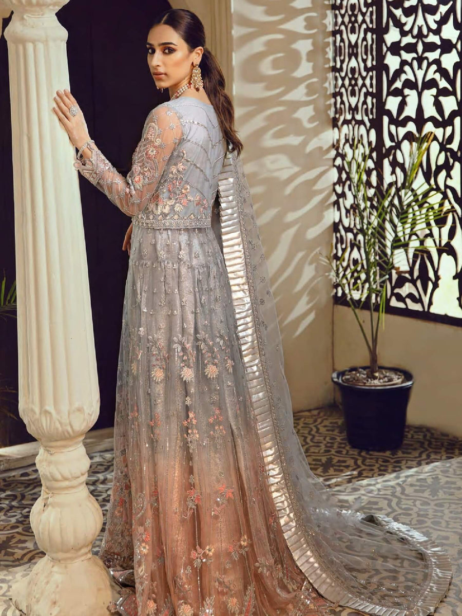Emaan Adeel Belle Robe Luxury Formal Chiffon Unstitched 3Pc Suit BL-06 - FaisalFabrics.pk
