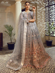 Emaan Adeel Belle Robe Luxury Formal Chiffon Unstitched 3Pc Suit BL-06 - FaisalFabrics.pk