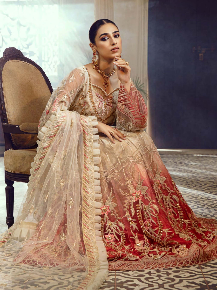 Emaan Adeel Belle Robe Luxury Formal Chiffon Unstitched 3Pc Suit BL-10 - FaisalFabrics.pk