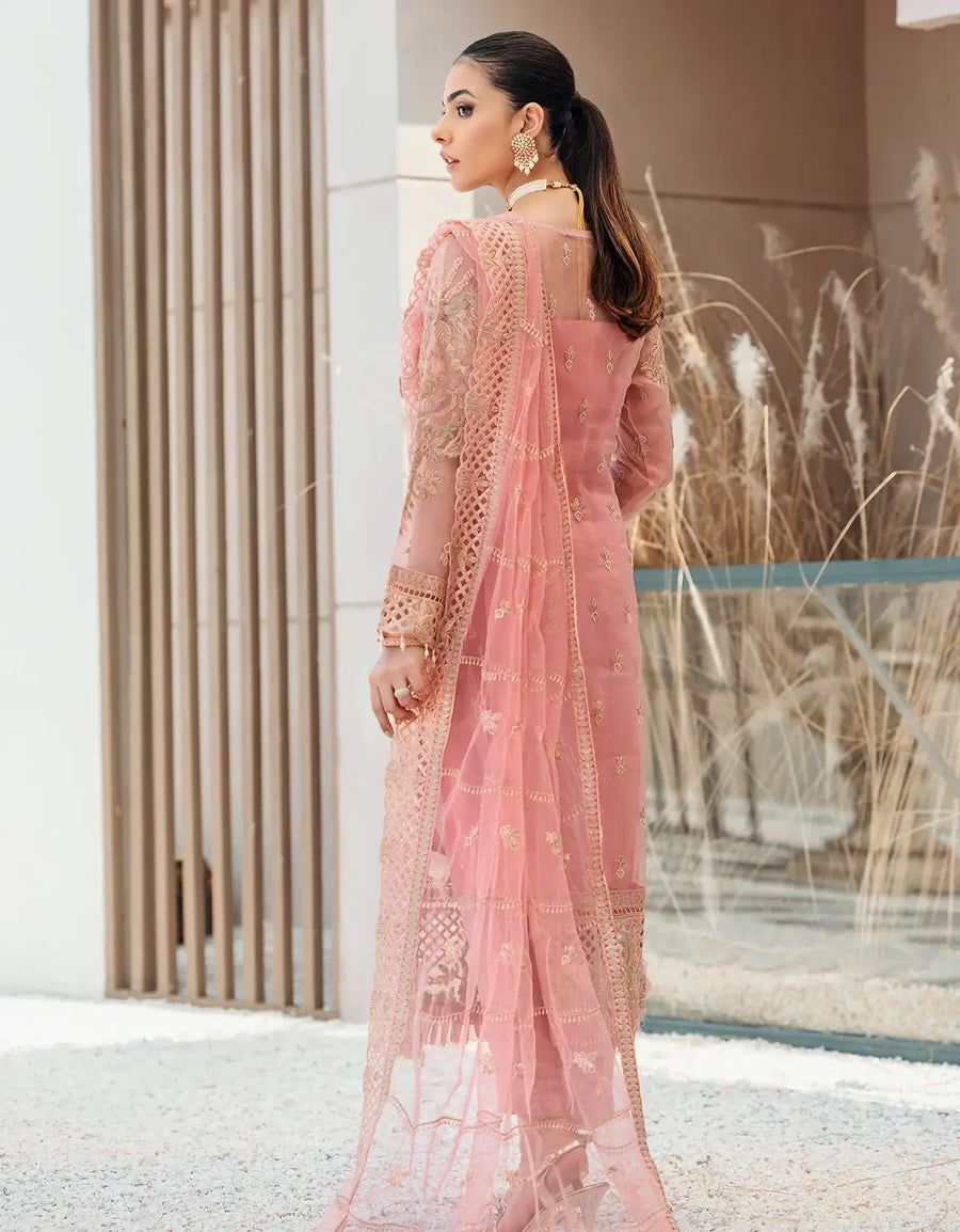 Emaan Adeel Belle Robe Luxury Organza Unstitched 3Pc Suit BL-503