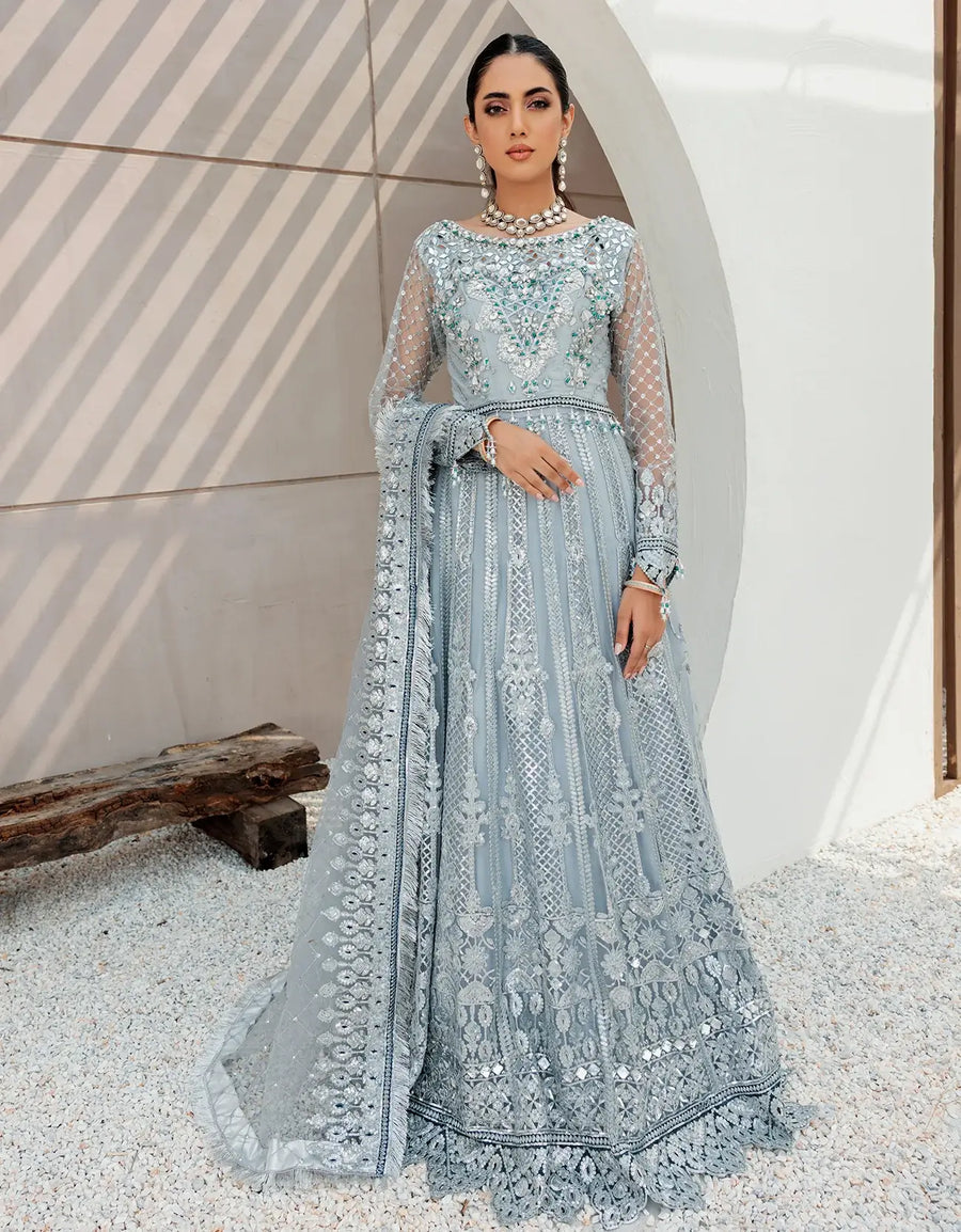 Emaan Adeel Belle Robe Luxury Net Unstitched 3Pc Suit BL-505