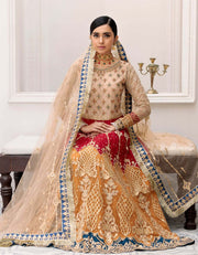 Robe by Emaan Adeel Embroidered Net 3Pc Suit BL-301 - FaisalFabrics.pk