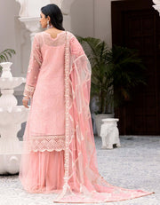 Robe by Emaan Adeel Embroidered Organza 3Pc Suit BL-303 - FaisalFabrics.pk