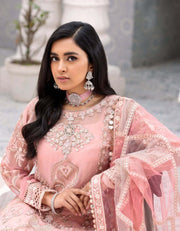 Robe by Emaan Adeel Embroidered Organza 3Pc Suit BL-303 - FaisalFabrics.pk