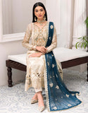 Robe by Emaan Adeel Embroidered Organza 3Pc Suit BL-305 - FaisalFabrics.pk