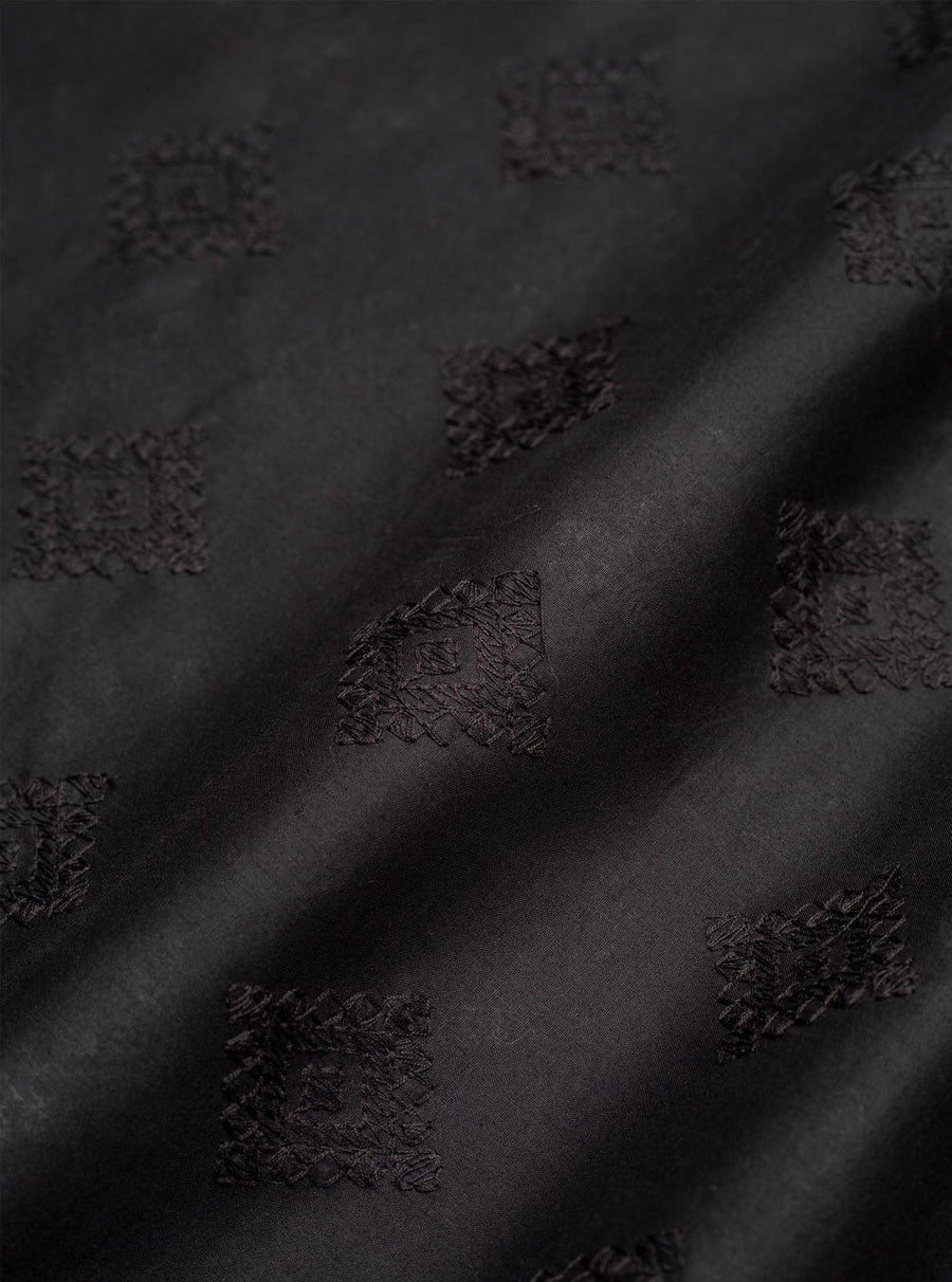 Bareeze Man Spray Embroidered Unstitched Fabric for Summer - Black