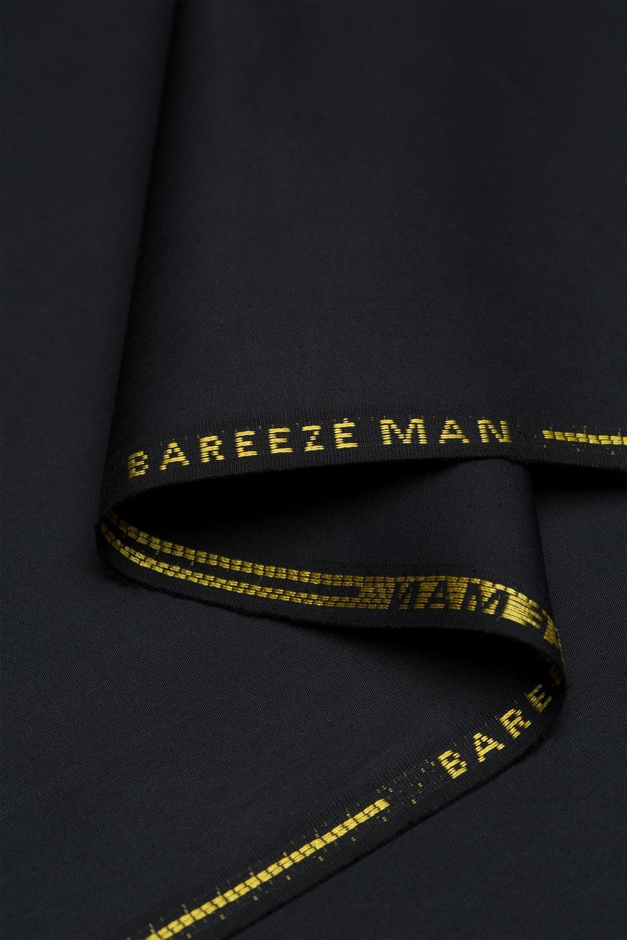 Bareeze Man Pima Cotton Unstitched Fabric for Summer - Black