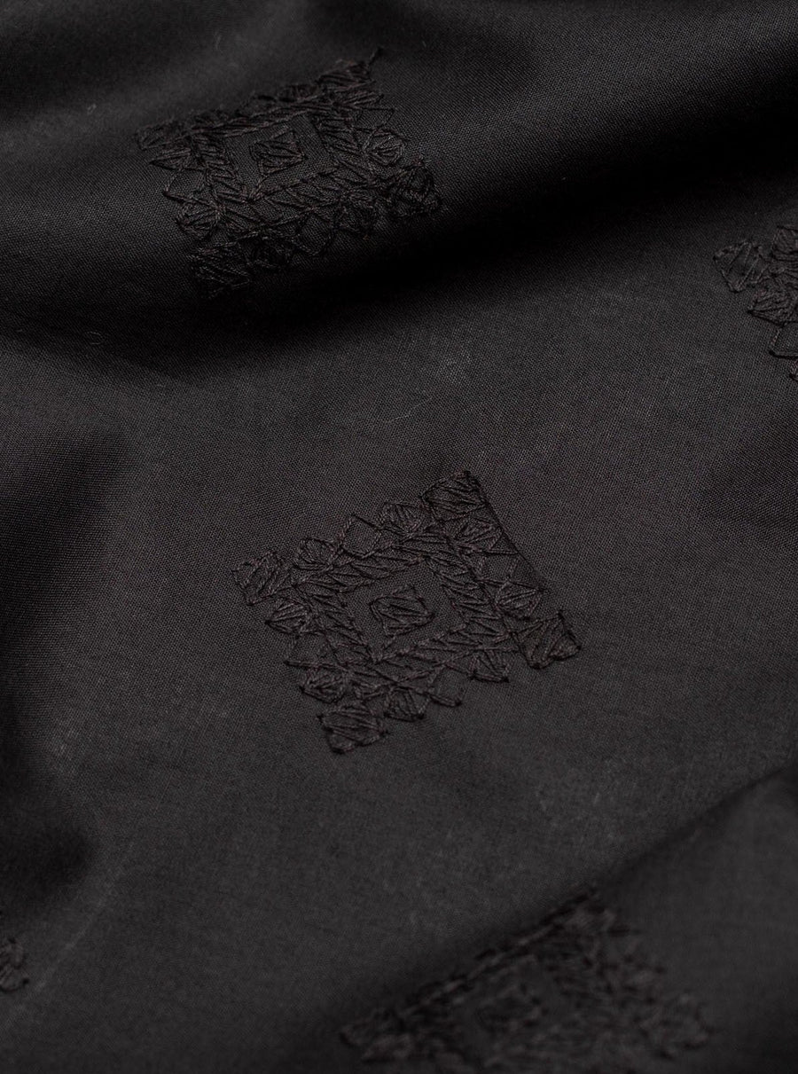 Bareeze Man Spray Embroidered Unstitched Fabric for Summer - Black